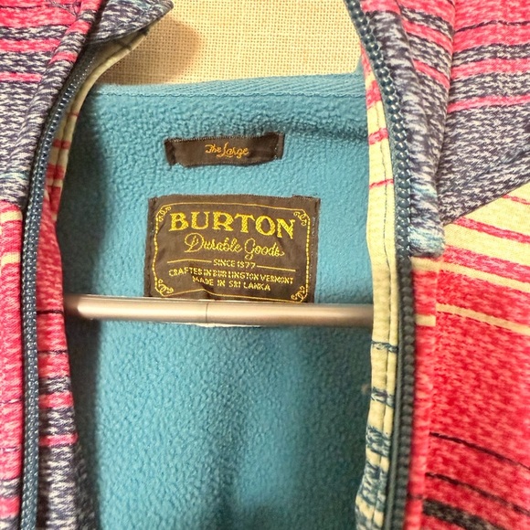 Burton Women's Striped Jacket - Pink and Blue - Picture 3 of 3